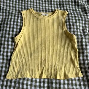 Mango Yellow Knit tank top